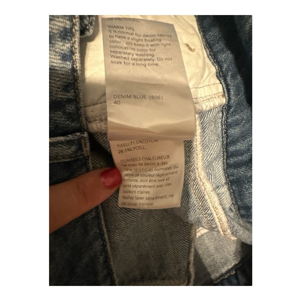Meilleur Womens Perfect Moment‎ Straight Leg Jeans, Size 40 (US 10) - Picture 7 of 11